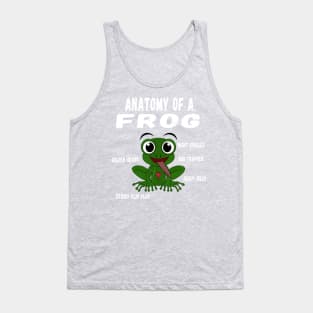 Anatomy of a frog. Valentine frog day Tank Top